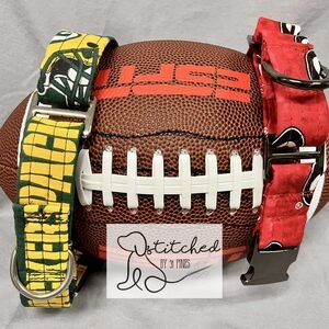 Green and Red Dog Collars